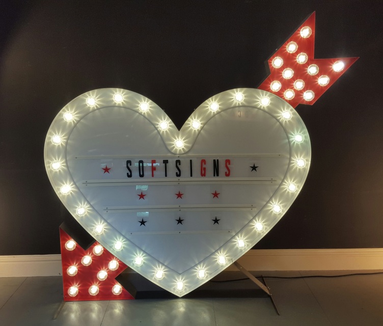 4ft Rusty Love Heart Light Box Letters/wedding/event Centre  Piece/decoration 